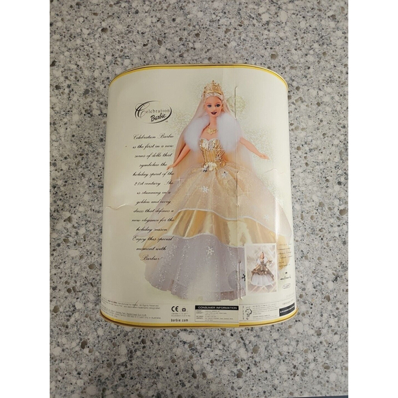 Vintage Celebration Barbie Special 2000 Edition Holiday Barbie w/Ornament NRFB - Picture 2 of 4